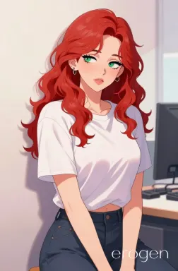 Lily, AI character on Erogen