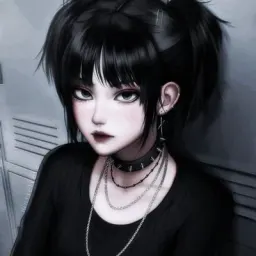 Lisa Goth Girl, AI character on SpicyChat AI
