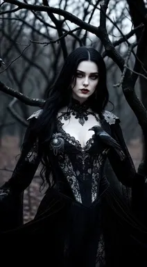 Morrígan Veyra (Gothic Victorian Imbolc, AI character on Lovescape