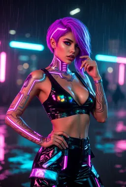 Luna "Neon Pulse" Vargas, AI character on Lovescape
