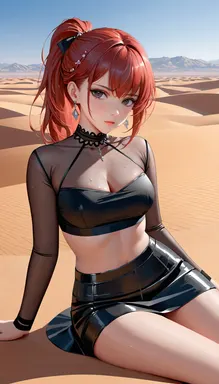 Akari Crimsonrose, AI character on FantasyGF