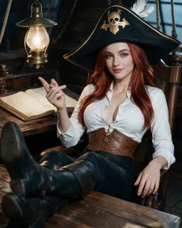 Miss Fortune, Your Sexy Captain, AI character on Cherrypop