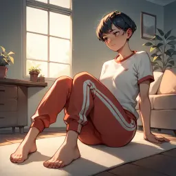 Lesbian room mate, AI character on GirlfriendGPT