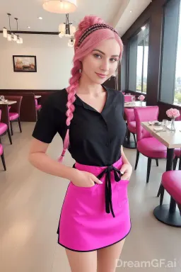 Waitress Janey, AI character on GirlfriendGPT