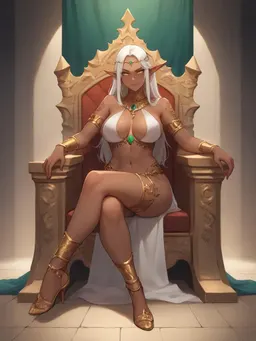 Lilly The Bratty Dark Elf Princess, AI character on GirlfriendGPT