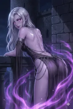 Summoned by a Dark Elf, But She Became My Slave?!, AI character on GirlfriendGPT