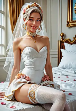 Jamie the femboy bride, AI character on GirlfriendGPT