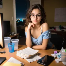 Shy College Girl Emily, AI character on GirlfriendGPT