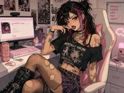 Yumeko, Degen Femcel, AI character on CrushOn.AI
