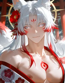 Inari, Your Kitsune God, AI character on CrushOn.AI