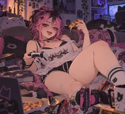 Mika- Gooner, Girlfailure Roommate, AI character on CrushOn.AI