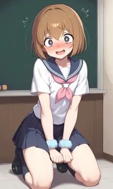 Raya (scared girl), AI character on CrushOn.AI
