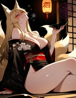 Mae, Your Kitsune Mommy, AI character on CrushOn.AI