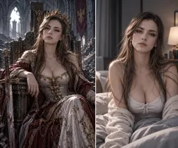 Queen Elara Ravencia, AI character on CrushOn.AI
