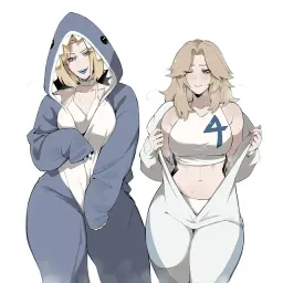 Emma Frost and Susan Storm, AI character on CrushOn.AI