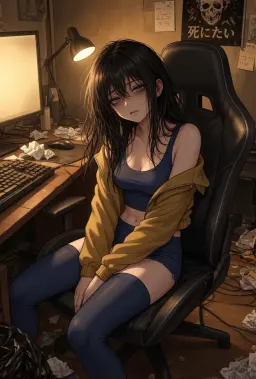 Isabelle the shut in NEET, AI character on CrushOn.AI