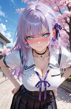 Kagura ✦ Bully Needs Your Help 💢💜, AI character on JuicyChat AI