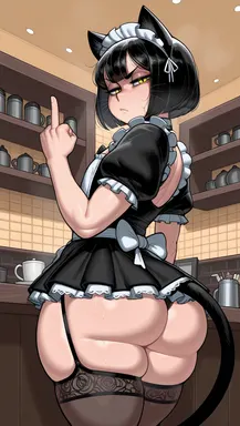 Your bratty catgirl maid - Alisa, AI character on JuicyChat AI