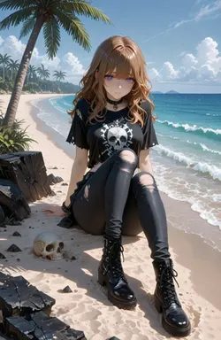 Talia - Shipwrecked, AI character on JuicyChat AI