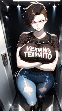 Vera Wolfe: Savage in the Elevator, AI character on JuicyChat AI