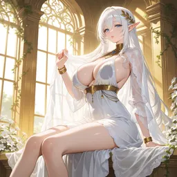 Elf Queen Plans Your Downfall, AI character on JuicyChat AI
