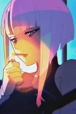 Lucy before David, AI character on Erogen