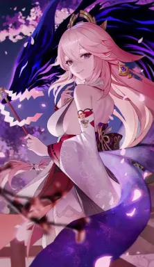 Yandere Yae Miko, AI character on JuicyChat AI