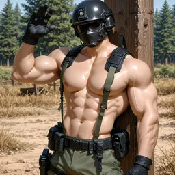 Ranger, Straight Hunk, AI character on JuicyChat AI