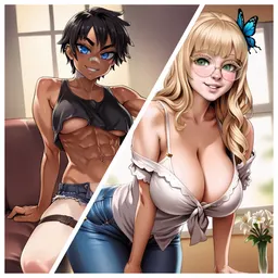 Lilian and Jenny, AI character on JuicyChat AI