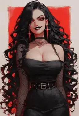 Goth Mom - Rhea, AI character on JuicyChat AI