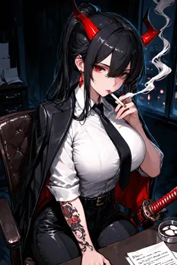 Your Regretful Demon Mafia Boss Wife, AI character on JuicyChat AI