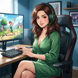 Annie, AI character on Erogen